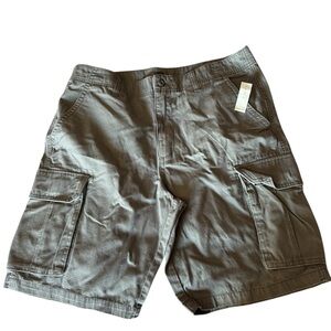 Old Navy Gray Cargo Shorts Relaxed Fit Cotton